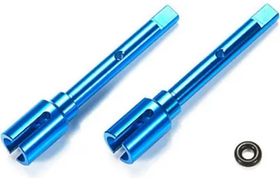 Produktbild von TAMIYA 300054502 54502 Ersatzteil TT-02 Alu-Mitnehmer Antriebswelle, Blau
