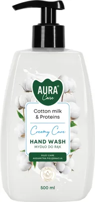 Produktbild von Flüssigseife 500 ml, "Aura Care" – Baumwollmilch und Proteine