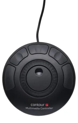 Produktbild von Contour Design Contour Multimedia Controller, Xpress, USB, Schwarz, Music editing, Fotobearbeitung, Videobearbeitung, Knopf, Jog Dial, 110 mm, 110 mm
