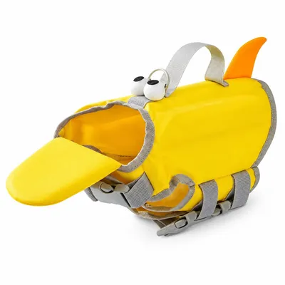 Produktbild von Hundeschwimmweste S, Hundelebensweste mit hohem Auftrieb, verstellbar, Reflektorstreifen und Tragegriff, für kleine Hunde, Pool, See und Strand