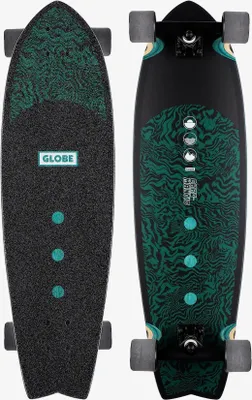 Produktbild von Globe Chromantic Cruiser 33″ Psy Palm – Resin-7 Maple Surf-inspiriertes Pintail mit Schwalbenschwanz