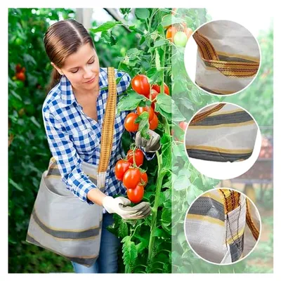 Produktbild von Wasserdichte Obstsammeltasche mit Schultergurt für Garten und Outdoor