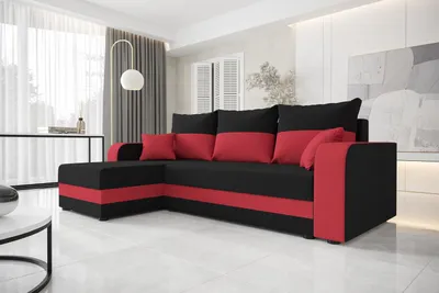 A sectional sofa in a modern living room setting.
