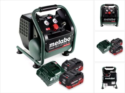 Zdjęcie produktu dla Kompresor akumulatorowy Metabo Power 160-5 18 LTX BL OF 18 V 8,0 bar bezszczotkowy + 2x akumulator 10,0 Ah + ładowarka