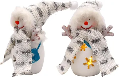 Obrázek produktu pro Figurka sněhulák Led 7x6x16cm