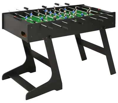 Productafbeelding van Tafelvoetbaltafel, Robuuste constructie van MDF, Eenvoudig te monteren, Zwart