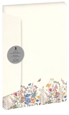Produktbild von Briefpapier 5/5 A4/DL  Wiesenblumen Designpack, 5 Blatt Papier A4, 5 Briefumschläge DL, Rössler