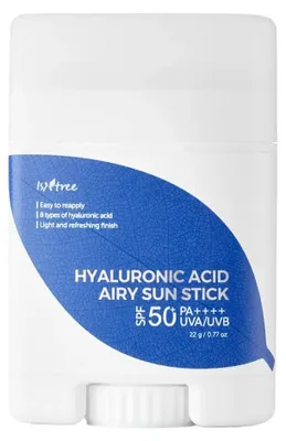 Productafbeelding van Isntree Airy Sun Stick met hyaluronzuur, SPF 50+ PA++++, 22 g
