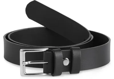 Image de Ceinture pour enfant Ladeheid en cuir K1D5 (Noir-1, 70 cm (longueur totale 89 cm))