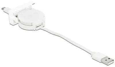 Obrázok produktu pre DeLOCK 81319, 0,62 m, USB A, Micro-USB B, USB 2.0, 0,48 Gbit/s, Biela