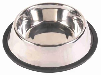 Produktbild von TRIXIE Napf, Edelstahl / Gummiring, 0,7 l / Ø 21 cm