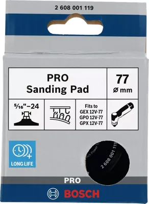 Image de Plateau de ponçage PRO, 77 mm, Velcro