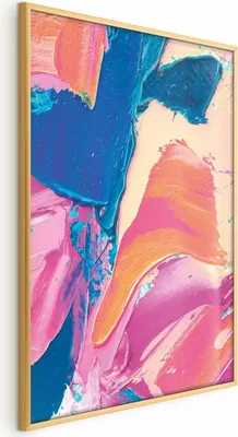 Produktbild von Posterpapier Poster - Colorful Expression - strong contrasts in an energetic composition 60x90 cm Muster a-B-10124-ao-a