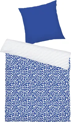 Produktbild von Tom Tailor Wendebettwäsche blau 1x 135x200 cm + 1x 80x80 cm Größe: 80 x 80 cm + 135 x 200 cm