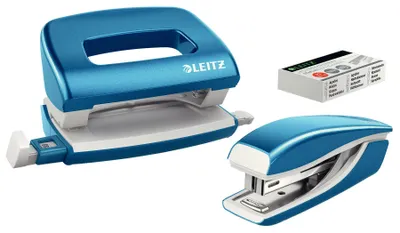 Obrázok produktu pre Leitz 55612036, 10 listy, Modrá, Kovová, Kov, Plast, 80 g/m², 3,5 cm, Zadný