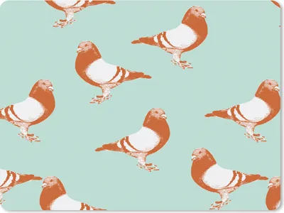 Produktbild von MuchoWow® Mauspad Mousepad Taube - Vogel - Muster 23x19 cm - Mousepads - Maus Mat - Pad - Mausunterlage - Schreibtischunterlage - Mauspad