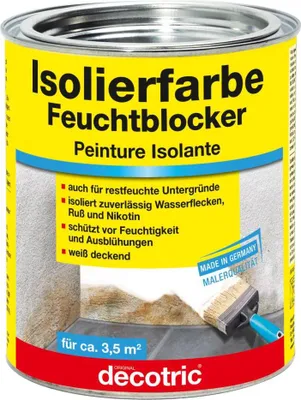 Produktbild von Decotric Isolierfarbe Feuchtblocker 750 ml weiß