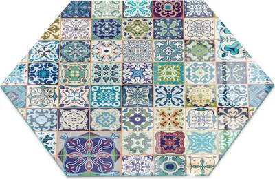 Obrázok produktu pre Sklenený podlahový panel pre H 40 cm - Krbový panel zo skla - Krbový panel zo skla - Ochranné sklo - Ochranný panel proti iskreniu - Sklenený podlahový panel proti ohňu - Tepelná ochrana - Ochrana podlahy zo skla - Mozaikový vzor na dlaždiciach