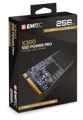 Produktbild von Emtec SSD M.2 NVMe PCIe 3.0 X300 256GB Intern retail