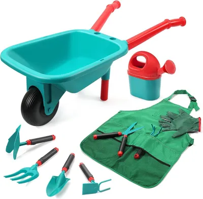 Produktbild von Kinderkipper mit Gartenspielzeug Set, Gartengeräte, für Gartenspielzeug