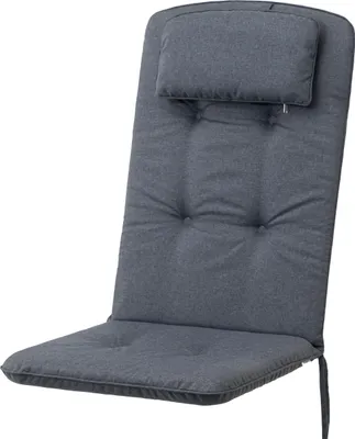 Zdjęcie produktu dla HOBBYGARDEN outdoor/indoor, poduszka na siedzisko, siedzisko pikowane, poduszka na meble ogrodowe, na krzesla lub lezaki, pikowana, na sofe, 121 x 50 x 6 cm, granatowa