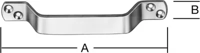 Immagine prodotto di Maniglia L.160mm L.20mm Fori VA 4 VORMANN