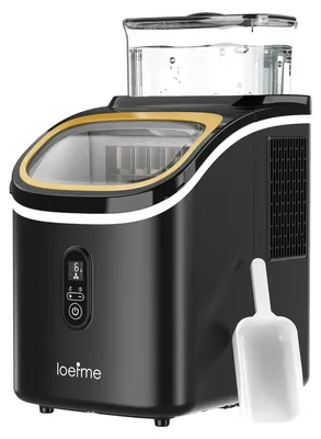 Image de Machine à glace, production de glace rapide, fonction de nettoyage automatique, 1,5 litre, noire
