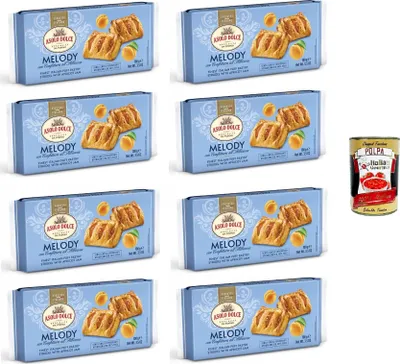Produktbild von Asolo Dolce- Melody mit Aprikosenmarmelade 8x100gr + Italian Gourmet polpa 400g
