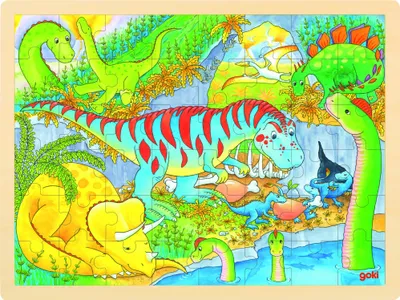 Obrázok produktu pre Goki 57724, 48 kusov, dinosaury, 3 rok / roky