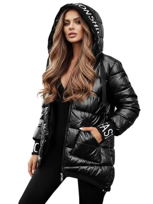 OXMO OXBellissa Damen Winterjacke mit Kapuze