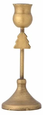 Immagine prodotto di Portacandele in metallo dorato, 18,5 cm, albero di Natale