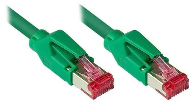 Produktbild von Patchkabel Cat. 7, Draka UC900, Hirose TM21, 15m, grün, S/FTP