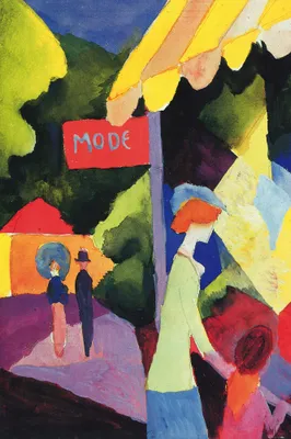 Obrázok produktu pre August Macke umelecká tlač obrazu - Módne okno, 1913 (120 x 80 cm)
