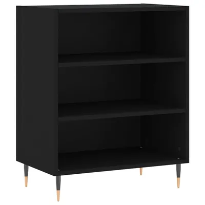 Image de Buffet noir 57x35x70 cm bois d’ingénierie