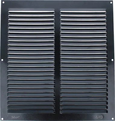 Produktbild von Aluminium Insektenschutzgitter Schwarz Lüftungsgitter Moskitonetz Be- Entlüftungsgitter 300x300mm