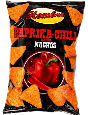 Produktbild von Hombre Nachos Paprika-Chili 125g