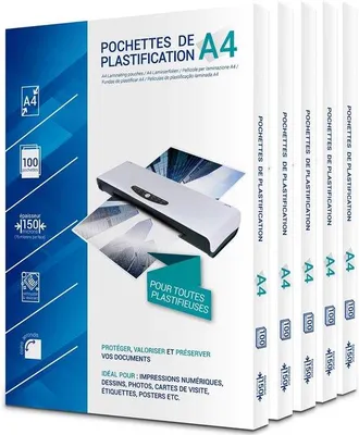 Produktbild von Famanu Laminierhüllen A4 75 Mikron Hochglanz - 500 Stück
