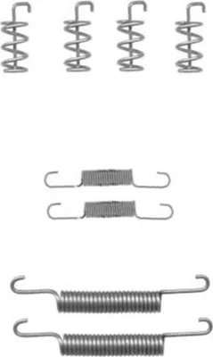 Imagen del producto de Kit de accesorios para zapatas de freno de estacionamiento, 8 piezas, marca HELLA, compatible con, entre otros, el VOLVO S60