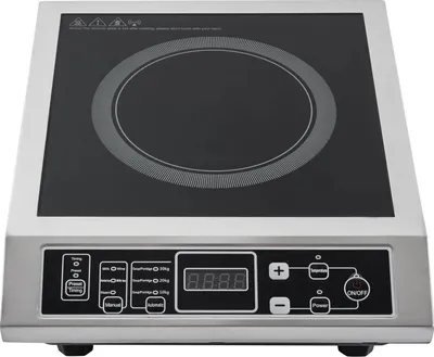Produktbild von Induktionskochfeld tragbar - Einzelkochplatte 3500W 220V - 8 Leistungsstufen Temperaturregelung - Touch-Bedienfeld mit Timer - Schwarz