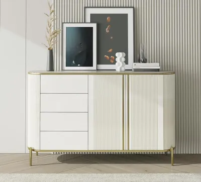 Produktbild von Kommode Sideboard Schrank Luxus Kommoden Schrank Regal Möbel Holzschrank