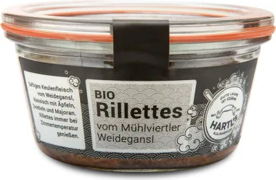 Produktbild von Rillettes vom Mühlviertler Weidegansl 170g - Fertiggericht von Hartls Kulinarikum