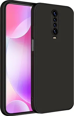 Produktbild von Redmi K30 Hülle, LaimTop Slim Liquid Silikon Gel Gummi Schutzhülle für Xiaomi Redmi K30 Schwarz