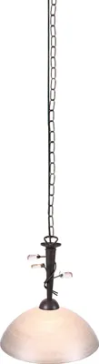 Produktbild von Näve 770523 Glaspendelleuchte ; Farbe: Braun / Weiß