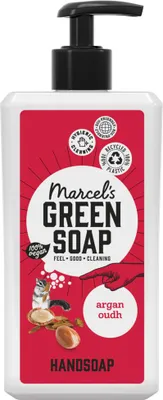Produktbild von Marcel's Green Soap - Argan & Oudh Handseife - Pflanzlich & Nachhaltig - 500 ml - 1 Stück