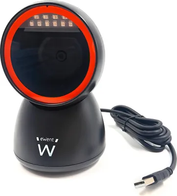 Obrázok produktu pre Ewent EW3450, Pevná čítačka čiarových kódov, 1D/2D, CMOS, AusPost, China Post, Codabar, Code 11, Code 128, Code 32, Code 39, Code 93, EAN-13, EAN-8, GS1..., Aztec Code, CodaBlockA, CodaBlockF, Dátová matica, Dot Code A, Grid Matrix Code, Han Xin,..., Chinese ID Card
