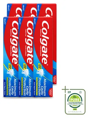 Image de 6 tubes de dentifrice Colgate Maximum Cavity Protection - 100 ml - Pack économique - 6 pièces