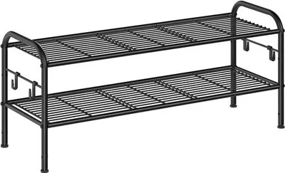 Immagine prodotto di Guida per scaffali porta scarpe, 28 x 85 x 35 cm, legno, bianco