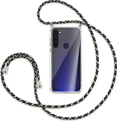 Produktbild von Handykette Backcover-Schutzhülle mit Band (Metall silberfarben) für Motorola Moto G Pro, G Stylus - camouflage