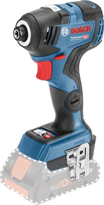 Zdjęcie produktu dla Bosch GDR 18V-200 C Professional, Śrubokręt, Uchwyt pistoletowy, 1/4", Czarny, Niebieski, Wieszak hak, 4000 RPM