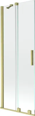 Immagine prodotto di Mexen Velar paratia per vasca da bagno scorrevole a 2 ante 75 x 150 cm, trasparente, oro spazzolato - 896-075-000-01-55